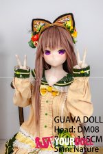 GUAVADOLL DM08 145cm Dカップ ノーマル肌 手描きメイク ビニール製のヘッド ボディ選択可 可愛い ラブドール - 画像 (5)