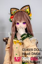 GUAVADOLL DM08 145cm Dカップ ノーマル肌 手描きメイク ビニール製のヘッド ボディ選択可 可愛い ラブドール - 画像 (4)