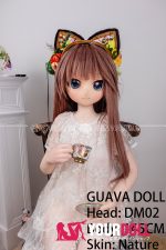 GUAVADOLL DM02 145cm Dカップ ノーマル肌 手描きメイク ビニール製のヘッド ボディ選択可 猫耳 ラブドール - 画像 (3)