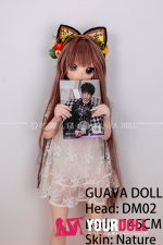 GUAVADOLL DM02 145cm Dカップ ノーマル肌 手描きメイク ビニール製のヘッド ボディ選択可 猫耳 ラブドール - 画像 (6)