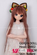 GUAVADOLL DM02 145cm Dカップ ノーマル肌 手描きメイク ビニール製のヘッド ボディ選択可 猫耳 ラブドール - 画像 (5)