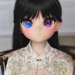 GUAVADOLL DM04 147cm Cカップ ノーマル肌 オッドアイ 手描きメイク ビニール製のヘッド（PVC）ラブドール