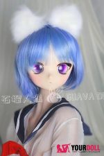 GUAVADOLL DM02 147cm Cカップ ノーマル肌 デカールメイク ビニール製のヘッド 可愛い ダッチワイフ