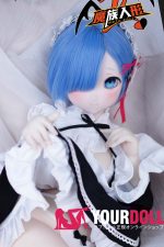 MOZU レムちゃん 85cm 大胸 6kg 画像通りの仕様 ビニールヘッド+TPEボディ メイド服 妹系 癒し系 ラブドール - 画像 (2)