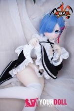 MOZU レムちゃん 85cm 大胸 6kg 画像通りの仕様 ビニールヘッド+TPEボディ メイド服 妹系 癒し系 ラブドール - 画像 (9)
