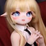 MOZU 天使ちゃん 85cm 小胸 6kg 画像と同じ仕様 ビニールヘッド+TPEボディ 奴隷服 エロ ハート目 ラブドール