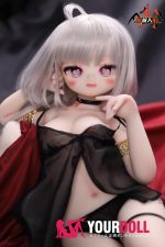 MOZU 悪魔ちゃん 85cm 大胸 6kg 画像通りの仕様 ビニールヘッド+TPEボディ 奴隷服 エロ ハート目 ラブドール - 画像 (3)