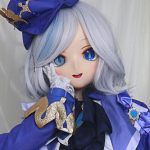 GUAVADOLL DM04 147cm Cカップ オッドアイ ノーマル肌  手描きメイク ビニール製のヘッド コスプレ系 綺麗 ラブドール