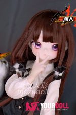MOZU 弥子 85cm 小胸 6kg 画像通りの仕様 ビニールヘッド+TPEボディ アニメドール JK デレデレ - 画像 (3)