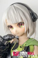 GUAVADOLL アンビー DM02 145cm Dカップ ノーマル肌 手描きメイク ビニール製のヘッド カッコイイ ラブドール - 画像 (2)