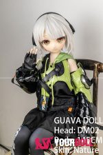 GUAVADOLL アンビー DM02 145cm Dカップ ノーマル肌 手描きメイク ビニール製のヘッド カッコイイ ラブドール - 画像 (12)