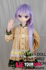 GUAVADOLL DM02 150cm Aカップ ノーマル肌  手描きメイク ビニール製のヘッド 可愛い系 ラブドール - 画像 (7)
