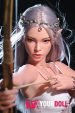 Top Fire Doll Lorna T07 165cm Cカップ ノーマル肌 フルシリコン 顎機能付き エルフ 高級 ラブドール - 画像 (2)