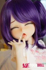 IROKEBIJIN Yui-A 110cm-Chubby Aカップ S-TPE製 ボディ選択可  White肌 眠り顔 舌出し エッチ アニメドール