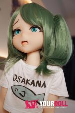 IROKEBIJIN Yui-B 110cm-Chubby Aカップ S-TPE製 ボディ選択可  White肌  照れ顔 ラブドール - 画像 (3)