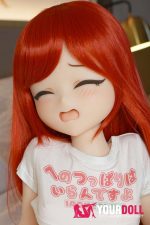IROKEBIJIN Ema-A 110cm-Chubby Aカップ S-TPE製 ボディ選択可  White肌 眠り顔 可愛い エルフ耳 ラブドール