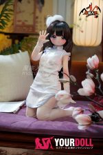 MOZU 瑶瑶 85cm 小胸 6kg 画像通りの仕様 ビニールヘッド+TPEボディ アニメドール チパオ - 画像 (10)