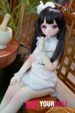 MOZU 瑶瑶 85cm 小胸 6kg 画像通りの仕様 ビニールヘッド+TPEボディ アニメドール チパオ - 画像 (7)
