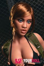 Top Fire Doll Hedy T04 163cm Gカップ ダークブラウン肌 フルシリコン 顎機能付き ワイルド ラブドール - 画像 (2)