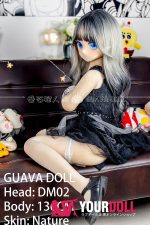 GUAVADOLL DM02 136cm  AAカップ ノーマル肌 手描きメイク ビニール製のヘッド 猫口 お嬢ちゃん ラブドール - 画像 (5)