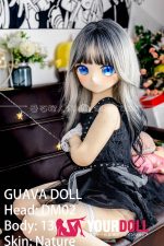 GUAVADOLL DM02 136cm  AAカップ ノーマル肌 手描きメイク ビニール製のヘッド 猫口 お嬢ちゃん ラブドール - 画像 (4)