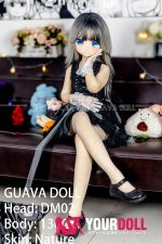 GUAVADOLL DM02 136cm  AAカップ ノーマル肌 手描きメイク ビニール製のヘッド 猫口 お嬢ちゃん ラブドール - 画像 (11)