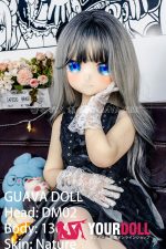 GUAVADOLL DM02 136cm  AAカップ ノーマル肌 手描きメイク ビニール製のヘッド 猫口 お嬢ちゃん ラブドール - 画像 (2)