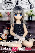 GUAVADOLL DM02 136cm  AAカップ ノーマル肌 手描きメイク ビニール製のヘッド 猫口 お嬢ちゃん ラブドール - 画像 (7)