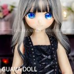 GUAVADOLL DM02 136cm  AAカップ ノーマル肌 手描きメイク ビニール製のヘッド 猫口 お嬢ちゃん ラブドール