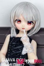 GUAVADOLL DM02 136cm AAカップ ノーマル肌 手描きメイク ビニール製のヘッド ヴァンパイア ラブドール
