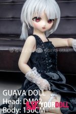 GUAVADOLL DM02 136cm AAカップ ノーマル肌 手描きメイク ビニール製のヘッド ヴァンパイア ラブドール - 画像 (6)