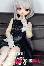 GUAVADOLL DM02 136cm AAカップ ノーマル肌 手描きメイク ビニール製のヘッド ヴァンパイア ラブドール - 画像 (7)