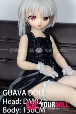 GUAVADOLL DM02 136cm AAカップ ノーマル肌 手描きメイク ビニール製のヘッド ヴァンパイア ラブドール - 画像 (5)
