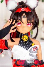 GUAVADOLL DM02 143cm Cカップ ブラウン肌 デカールメイク ビニール製のヘッド 獣耳娘 アニメドール
