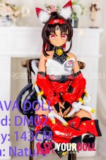 GUAVADOLL DM02 143cm Cカップ ブラウン肌 デカールメイク ビニール製のヘッド 獣耳娘 アニメドール - 画像 (13)