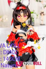 GUAVADOLL DM02 143cm Cカップ ブラウン肌 デカールメイク ビニール製のヘッド 獣耳娘 アニメドール - 画像 (7)