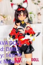 GUAVADOLL DM02 143cm Cカップ ブラウン肌 デカールメイク ビニール製のヘッド 獣耳娘 アニメドール - 画像 (15)
