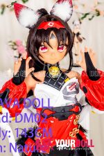 GUAVADOLL DM02 143cm Cカップ ブラウン肌 デカールメイク ビニール製のヘッド 獣耳娘 アニメドール - 画像 (6)