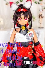 GUAVADOLL DM02 143cm Cカップ ブラウン肌 デカールメイク ビニール製のヘッド 獣耳娘 アニメドール - 画像 (8)