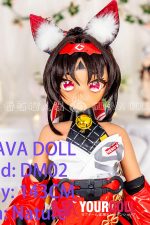 GUAVADOLL DM02 143cm Cカップ ブラウン肌 デカールメイク ビニール製のヘッド 獣耳娘 アニメドール - 画像 (5)