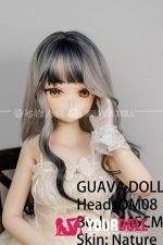 GUAVADOLL DM08 145cm Aカップ ノーマル肌 手描きメイク ビニール製のヘッド 上品 お嬢様 アニメドール - 画像 (2)