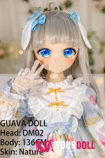 GUAVADOLL DM02 136cm AAカップ ノーマル肌 手描きメイク ビニール製のヘッド ピュア 天使 ラブドール - 画像 (3)