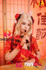Shedoll Jenny(珍妮) 148cm Dカップ フルシリコン 顎機能追加可 チャイナドレス 童顔巨乳 ラブドール - 画像 (3)