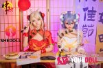 Shedoll Jenny(珍妮) 148cm Dカップ フルシリコン 顎機能追加可 チャイナドレス 童顔巨乳 ラブドール - 画像 (14)