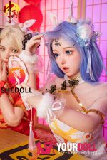 Shedoll Duoduo(朵朵) 148cm Dカップ シリコンヘッド+TPEボディ 顎機能追加可 愛嬌 チャイナドレス ラブドール - 画像 (9)