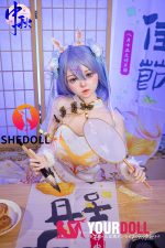 Shedoll Duoduo(朵朵) 148cm Dカップ シリコンヘッド+TPEボディ 顎機能追加可 愛嬌 チャイナドレス ラブドール - 画像 (6)