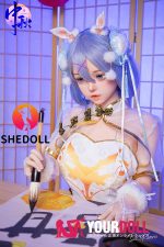 Shedoll Duoduo(朵朵) 148cm Dカップ シリコンヘッド+TPEボディ 顎機能追加可 愛嬌 チャイナドレス ラブドール - 画像 (3)
