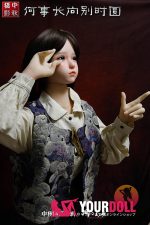 Shedoll Ailin(艾琳) 148cm  Dカップ シリコンヘッド+TPEボディ 顎機能追加可 童顔巨乳 楚々 ラブドール - 画像 (7)