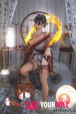 Shedoll Chuyue(楚玥) 163cm Hカップ シリコンヘッド+TPEボディ 顎機能追加可 エキゾチック 魅惑 セックス人形 - 画像 (11)