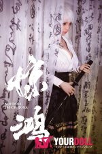 Shedoll Rose(蔷薇) 165cm Fカップ シリコンヘッド+TPEボディ 顎機能追加可 カッコイイ 凛々 リアルドール - 画像 (9)